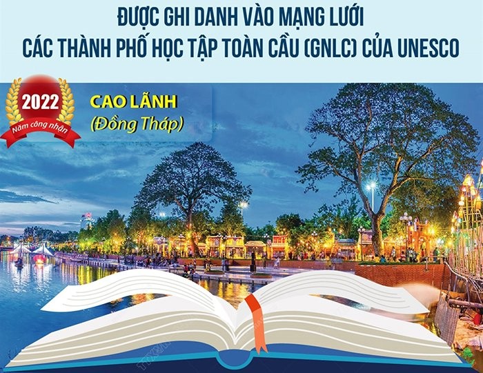 UNESCO công nhận Cao Lãnh (Đồng Tháp) là ‘Thành phố học tập’