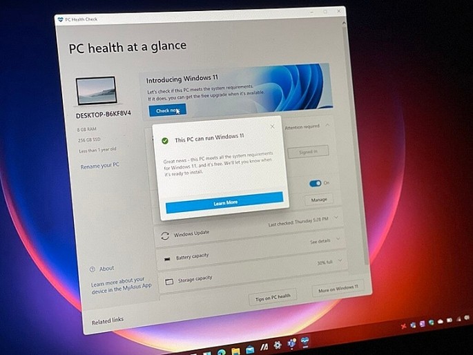 Hãng Microsoft khôi phục lại ứng dụng PC Health Check