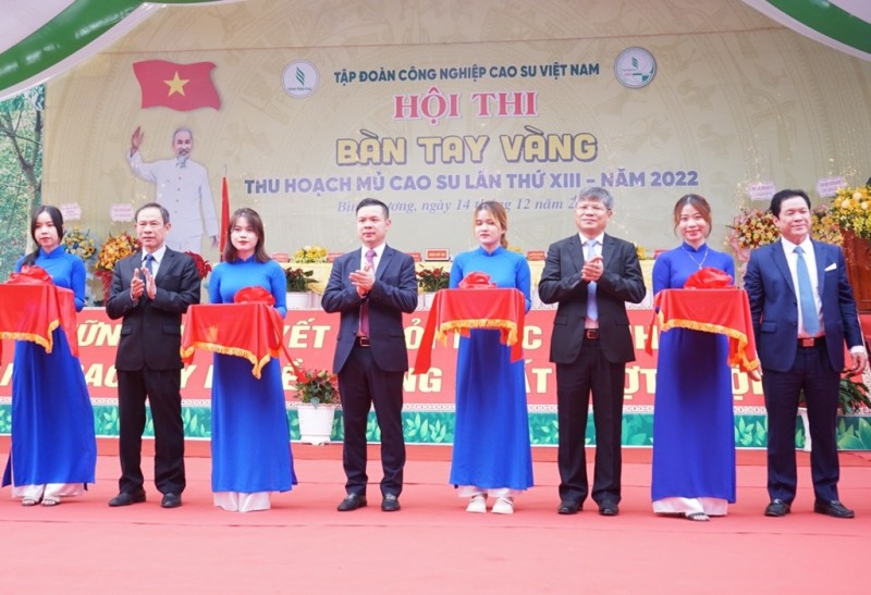 Khai mạc Hội thi Bàn tay vàng thu hoạch mủ cao su lần thứ XIII
