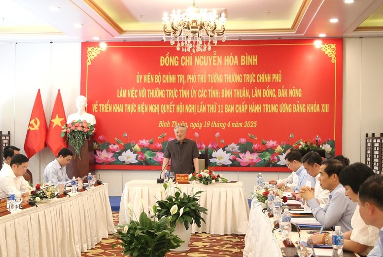 Bình Thuận, Lâm Đồng, Đắk Nông phối hợp chặt chẽ triển khai xây dựng chính chuyền địa phương 02 cấp