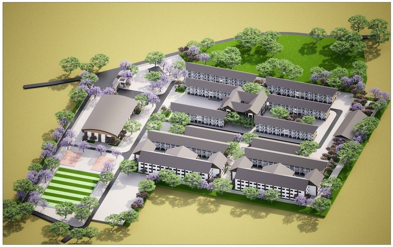 Bộ Xây dựng đã hoàn thiện thiết kế mẫu trường nội trú vùng biên