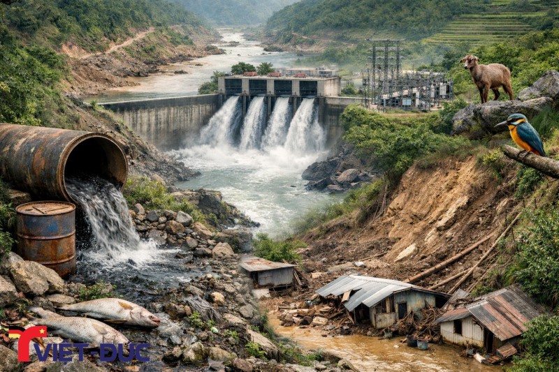 Xử phạt 320 triệu đồng Công ty Cổ phần Thủy điện Trạm Tấu do không có Giấy phép môi trường