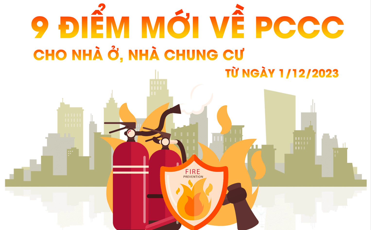 Từ ngày 1/12: Nhiều thay đổi liên quan PCCC cho nhà ở, nhà chung cư người dân cần biết