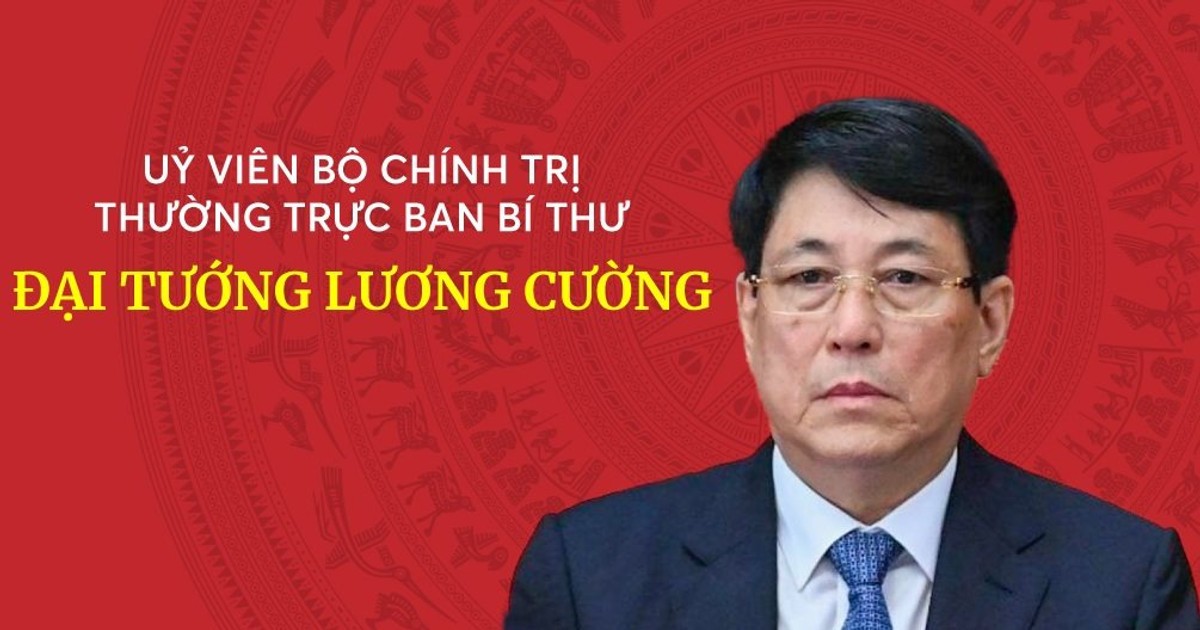 [INFOGRAPHICS] Tiểu sử đồng chí Đại tướng Lương Cường, Ủy viên Bộ Chính trị, Thường trực Ban Bí thư