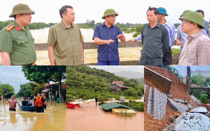 Thái Nguyên và Bắc Giang ứng phó với ngập úng, sạt lở