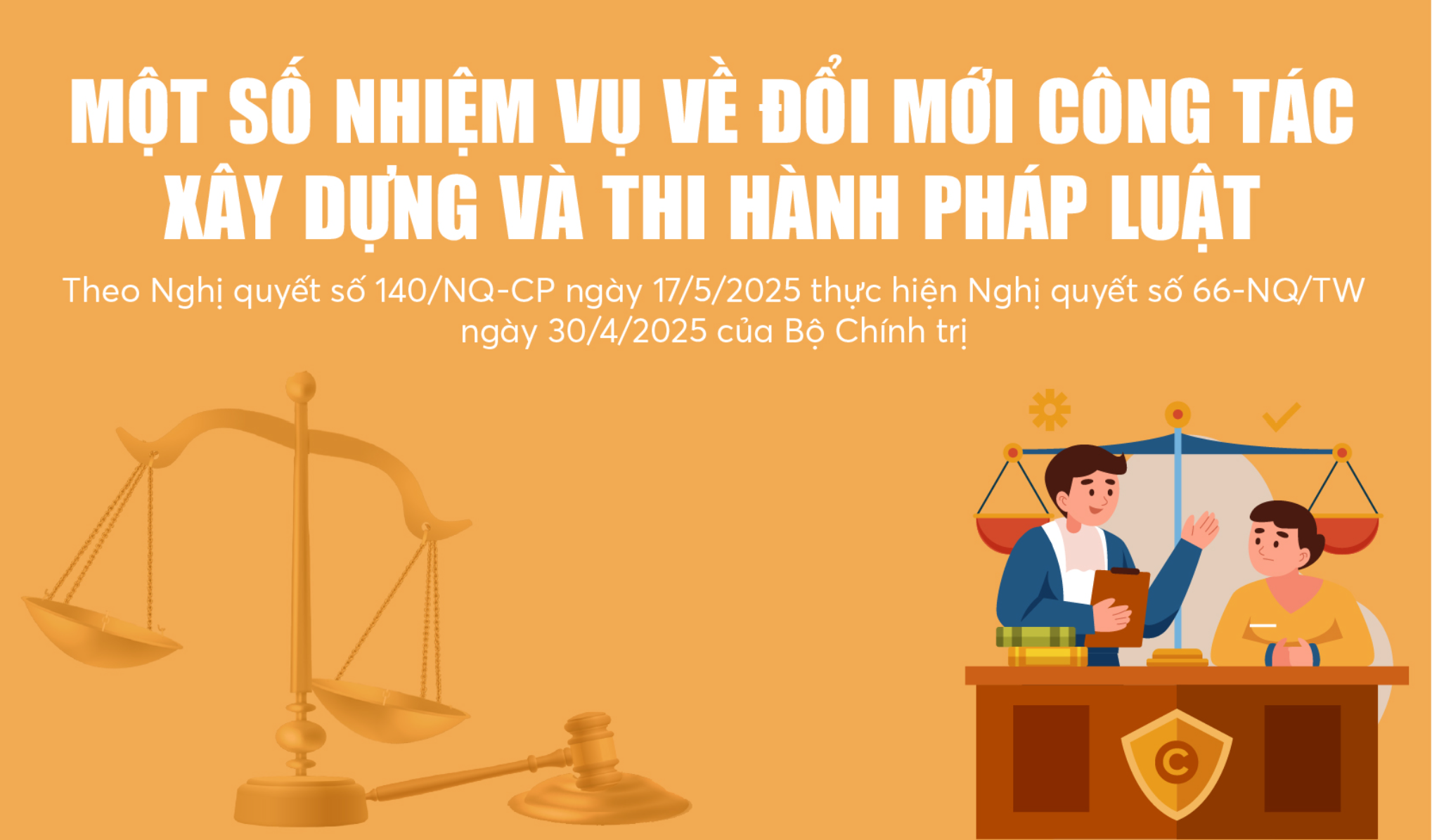 Một số nhiệm vụ về đổi mới công tác xây dựng và thi hành pháp luật