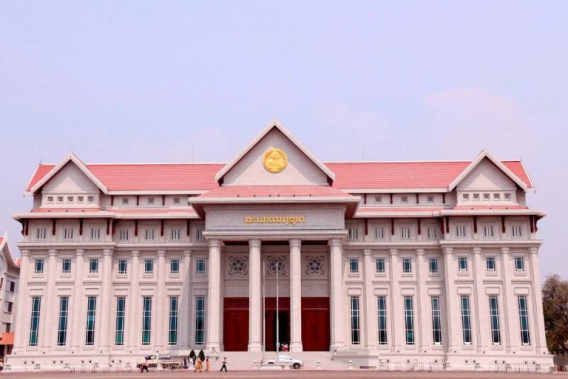 Việt Nam bàn giao công trình Nhà Quốc hội phục vụ Kỳ họp thứ nhất Quốc hội Lào Khoá IX