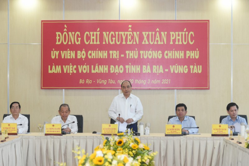 Thủ tướng Chính Phủ thăm và làm việc với tỉnh Bà Rịa – Vũng Tàu
