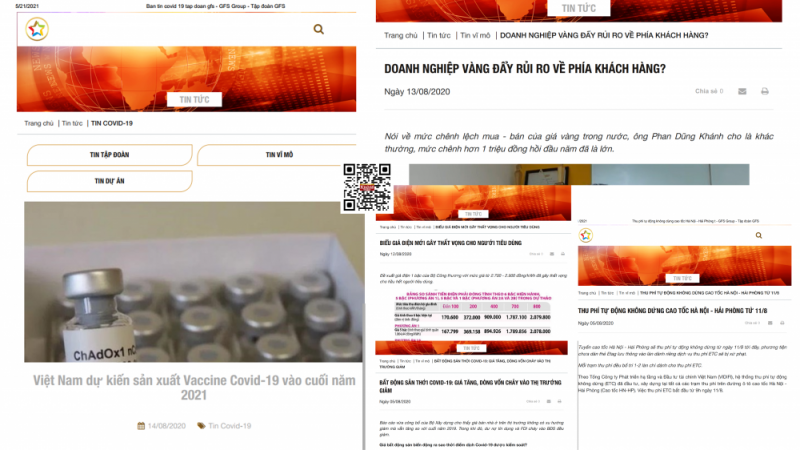 Tập đoàn GFS sử dụng website có đúng mục đích?