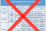 Bộ GD&ĐT cảnh báo lịch thi THPT Quốc gia 2023 bị giả mạo