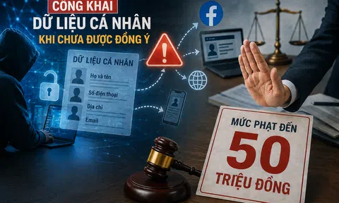 Công khai dữ liệu cá nhân khi chưa được đồng ý có thể bị phạt đến 50 triệu đồng