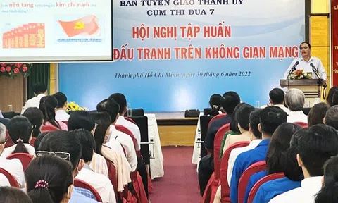 Cụm thi đua số 7 Ban Tuyên giáo Thành ủy TP Hồ Chí Minh tổ chức tập huấn kỹ năng đấu tranh trên không gian mạng