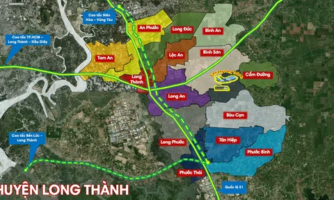 Quy hoạch 5 phân vùng phát triển tại Long Thành, nâng đô thị loại III vào năm 2030