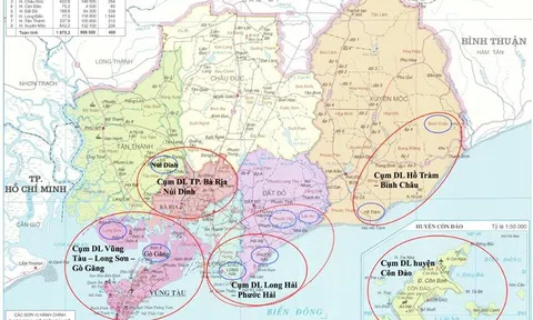 Dự thảo quy hoạch Bà Rịa - Vũng Tàu: Chi tiết 5 khu vực phát triển du lịch