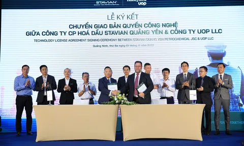 Nhà máy hóa dầu Stavian Quảng Yên nhận chuyển giao công nghệ từ Honeywell Uop (Hoa kỳ) và Basell Polionefine Italia (Ý)