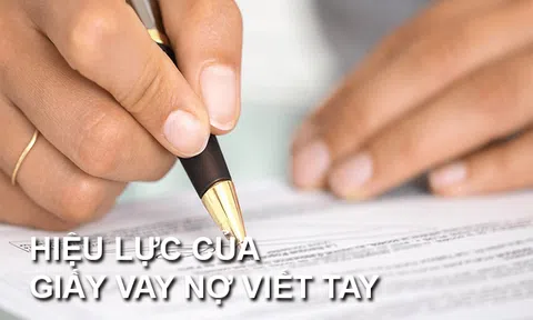 Cho mượn tiền bằng giấy viết tay có đòi lại được không?