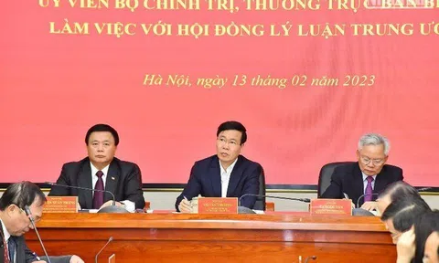 Thường trực Ban Bí thư Võ Văn Thưởng làm việc với Hội đồng Lý luận Trung ương