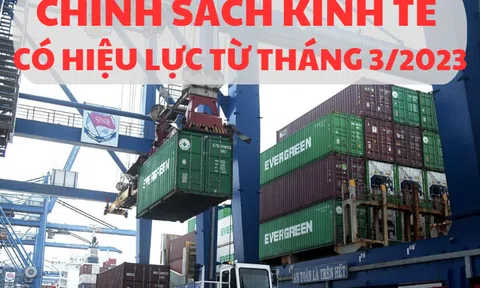 Những chính sách kinh tế mới có hiệu lực từ tháng 3 tới