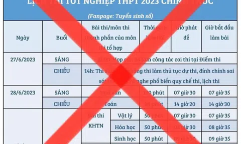 Bộ GD&ĐT cảnh báo lịch thi THPT Quốc gia 2023 bị giả mạo