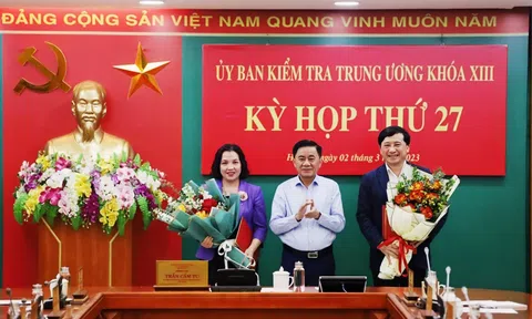 Bộ Chính trị chuẩn y 02 Phó Chủ nhiệm Ủy ban Kiểm tra Trung ương khóa XIII