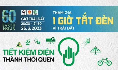 Chiến dịch Giờ Trái đất năm 2023 lan toả thông điệp “Tiết kiệm điện – thành thói quen”