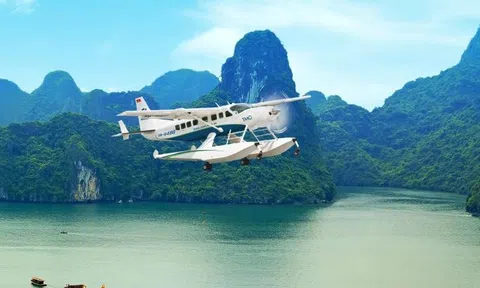 Thủy phi cơ ngắm vịnh Hạ Long vẫn hoạt động bình thường