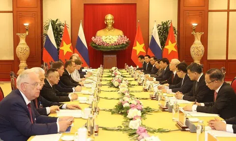 Tổng Bí thư Nguyễn Phú Trọng hội đàm với Chủ tịch Đảng 'Nước Nga Thống nhất', Phó Chủ tịch Hội đồng An ninh LB Nga