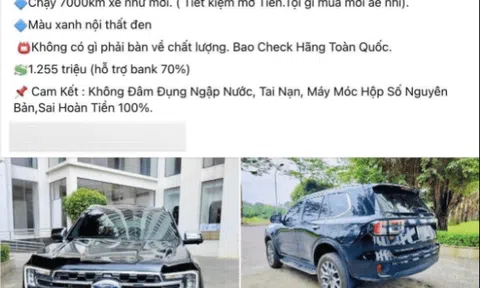 Rao bán xe cũ kèm cam kết "không đâm đụng", salon bị bóc phốt bán xe tai nạn