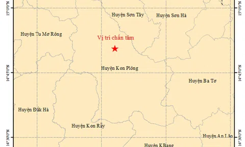 Kon Tum: Liên tiếp xảy ra 4 trận động đất tại huyện Kon Plông