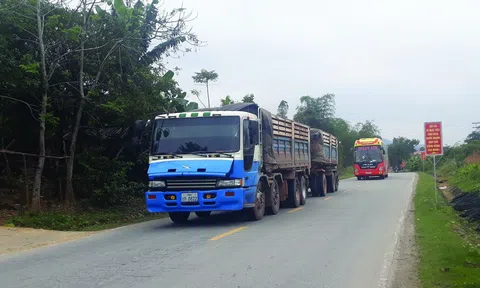 Xe vận tải biển số Lào “đại náo” đường Việt