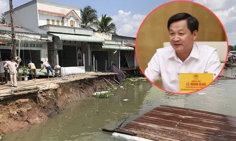 Sạt lở ở Đồng bằng sông Cửu Long diễn biến phức tạp, Phó Thủ tướng có chỉ đạo “nóng”
