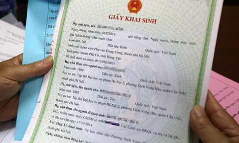 Cấp bản sao giấy khai sinh thế nào?