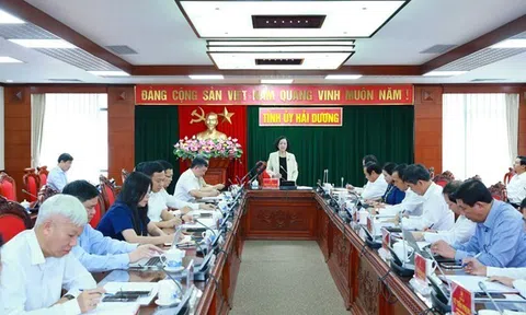 Thường trực Ban Bí thư làm việc với Ban Thường vụ Tỉnh ủy Hải Dương
