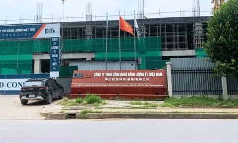 Xây nhà xưởng không giấy phép, chủ đầu tư dự án sản xuất tấm pin năng lượng mặt trời tại Bắc Giang bị phạt nặng
