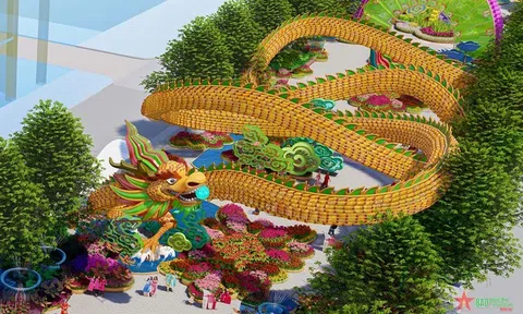 Kỷ lục linh vật Rồng dài hơn 100 mét tại đường hoa Nguyễn Huệ Tết Giáp Thìn