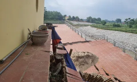 Vĩnh Phúc: Nhà thầu thi công chịu trách nhiệm chính về sự cố sập kè sông Phó Đáy