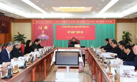 Thông cáo báo chí kỳ họp thứ 36 của Ủy ban Kiểm tra Trung ương