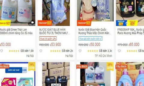 Tràn lan nước giặt giá rẻ: Những ẩn họa khôn lường