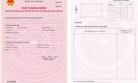 Quy định về mẫu Sổ hồng mới
