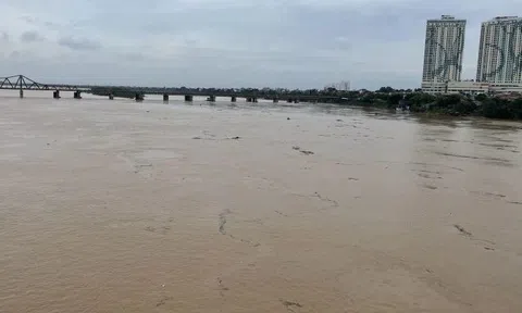 Nước sông lên nhanh, Hà Nội sẵn sàng triển khai các phương án hộ đê