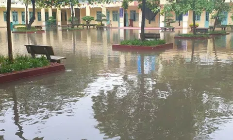 126 trường học Hà Nội tạm dừng học trực tiếp do mưa lũ