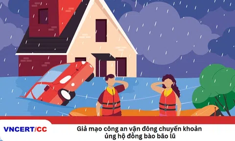 Xuất hiện thủ đoạn mạo danh công an kêu gọi ủng hộ đồng bào bị thiệt hại do bão lũ