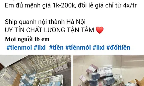 Đổi tiền lì xì hưởng chênh lệch có vi phạm pháp luật?