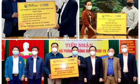 T&T tặng gói thiết bị, vật tư trị giá 42 tỷ giúp 8 tỉnh chống dịch