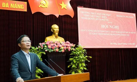 Thường trực Ban Chỉ đạo tổng kết 10 năm thực hiện Nghị quyết số 19-NQ/TW làm việc với Thành uỷ Đà Nẵng