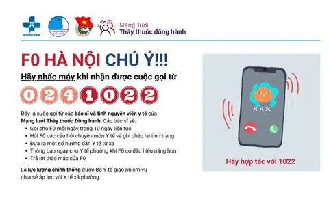 ‘Khi F0 Hà Nội nhận được cuộc gọi từ đầu số 0241022, hãy nhấc máy và hợp tác’