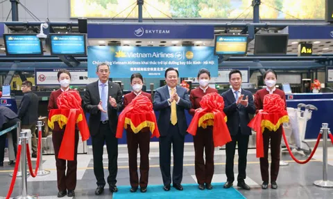 Vietnam Airlines khai trương, mở lại đường bay thẳng thường lệ Bắc Kinh - Hà Nội sau 3 năm tạm dừng