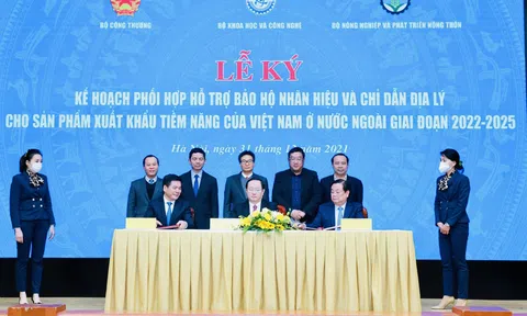 Ba bộ phối hợp hỗ trợ bảo hộ nhãn hiệu và chỉ dẫn địa lý cho sản phẩm có tiềm năng xuất khẩu