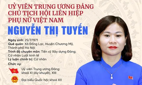 Tân Chủ tịch Hội Liên hiệp Phụ nữ Việt Nam Nguyễn Thị Tuyến