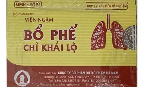 Không đủ tiêu chuẩn chất lượng, bổ phế Chỉ Khái Lộ bị thu hồi